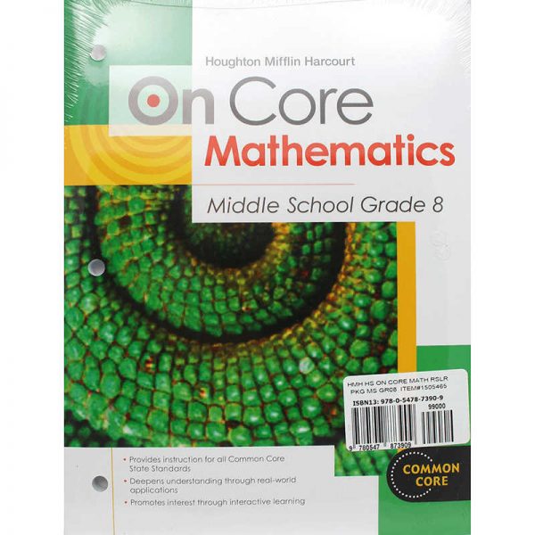 HOUGHTON MIFFLIN HARCOURT ON CORE MATHEMATICS BUNDLES GRADE 8 SV-9780547873909