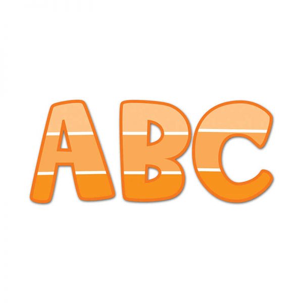 CREATIVE TEACHING PRESS ORANGE 2IN UC LETTER STICKERS PAINT CTP2082