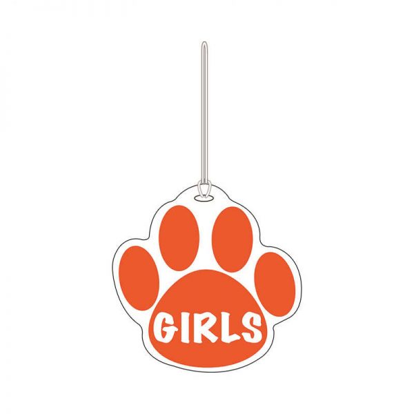 ASHLEY PRODUCTIONS ORANGE PAW HALL PASS GIRLS 4 X 4 ASH10376