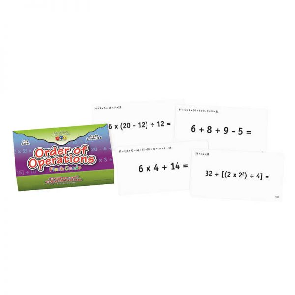 LEARNING ADVANTAGE ORDER OF OPERATIONS FLASH CARDS CTU8691