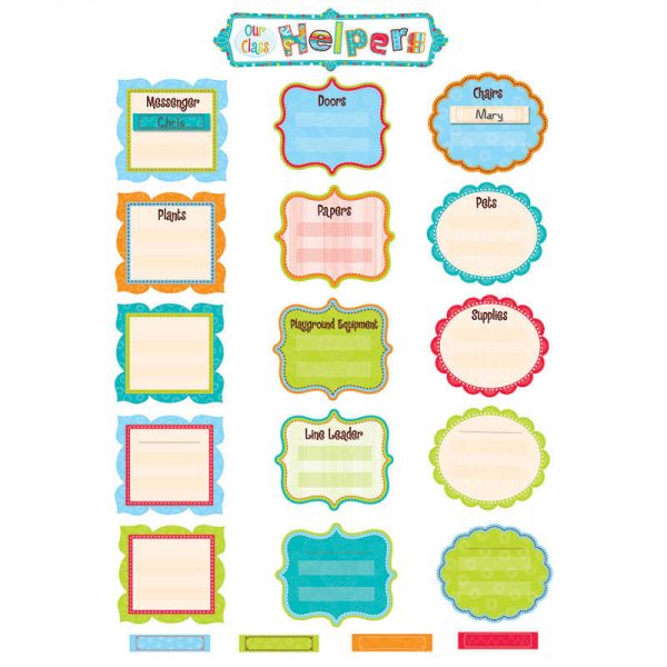 CREATIVE TEACHING PRESS OUR CLASS HELPERS DOTS ON TURQUOISE MINI BB SET CTP6967