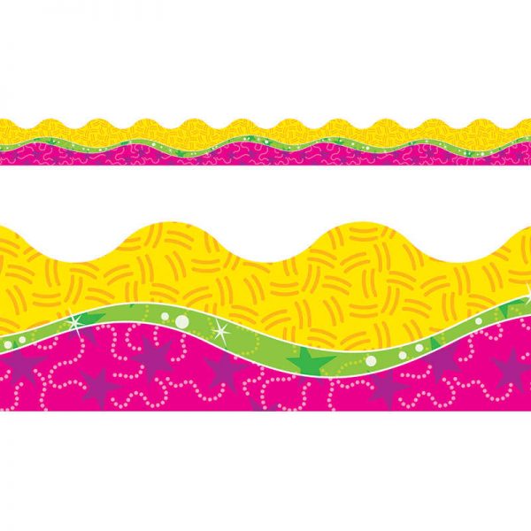 TREND ENTERPRISES INC. OWL STARS PINK PATTERN TERRIFIC TRIMMERS T-92357
