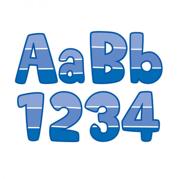 CREATIVE TEACHING PRESS PAINTED PALETTE BLUE 4IN DESIGNER LETTERS CTP0285