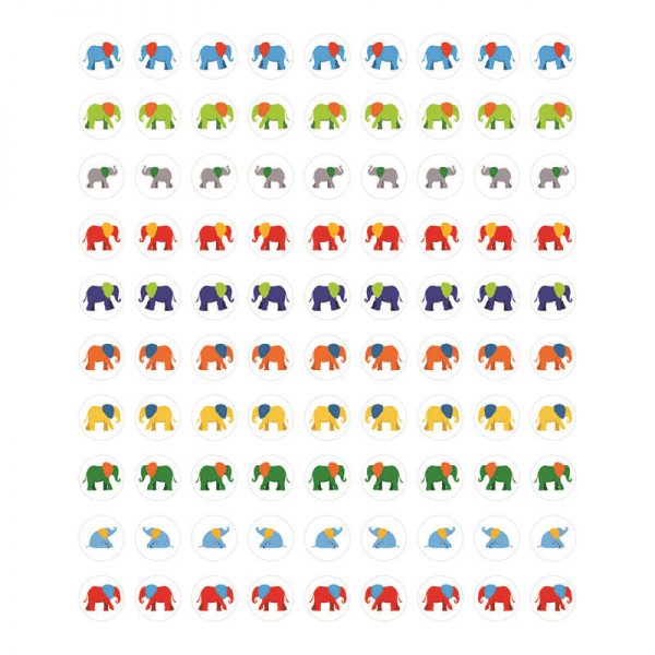 CARSON DELLOSA PARADE OF ELEPHANTS STICKERS CD-168187