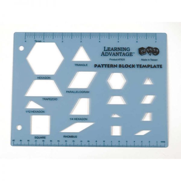 LEARNING ADVANTAGE PATTERN BLOCK TEMPLATE CTU7825