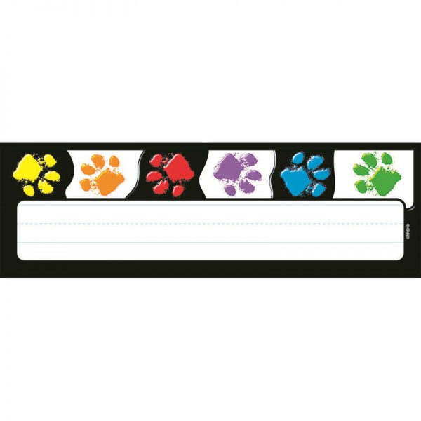 TREND ENTERPRISES INC. PAW PRINTS DESK TOPPERS NAME PLATES T-69070