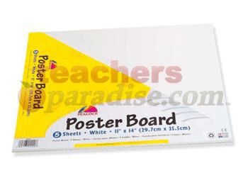 PACON CORPORATION Peacock Poster Board Pks - 5 Assorted Fluorescent Colors PAC5412