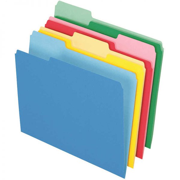 TOPS PRODUCTS PENDAFLEX 24CT ESSENTIALS FILE FOLDERS ASSORTED LETTER SIZE ESS82300