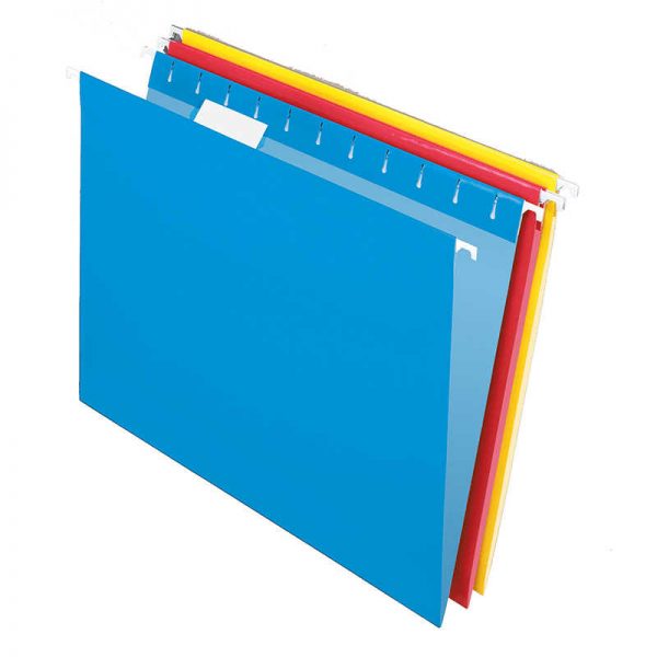 TOPS PRODUCTS PENDAFLEX 25CT ESSENTIALS HANGING FILE FOLDERS ASSORTED 1/5 TAB ESS81612