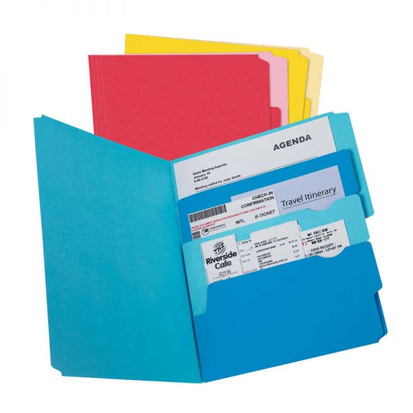 TOPS PRODUCTS PENDAFLEX DIVIDE IT UP FILE FOLDERS 24PK ASSORTED ESS10772