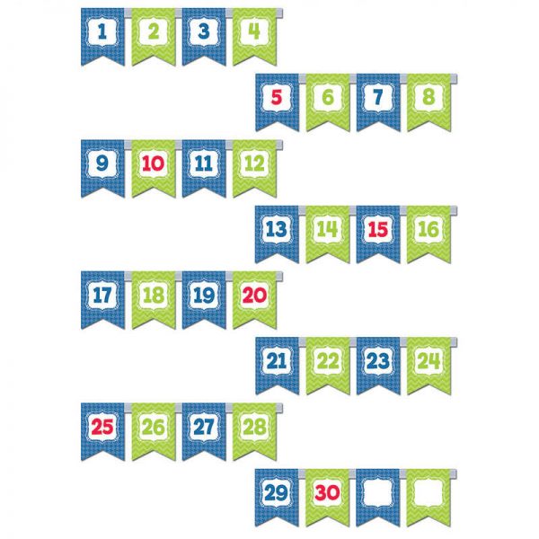 CREATIVE TEACHING PRESS PENNANTS NUMBER LINE MINI BBS CTP6957