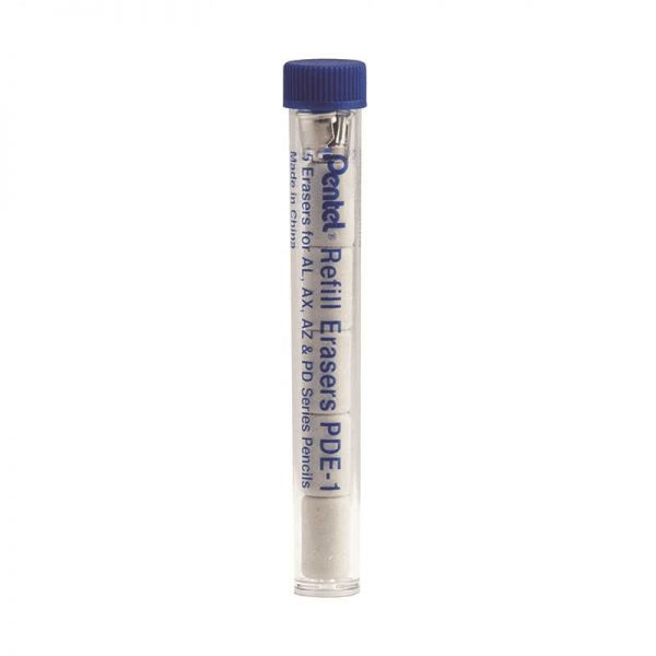 PENTEL OF AMERICA PENTEL CHAMP 5PK REFILL ERASERS FOR MECHANICAL PENCILS PENPDE1