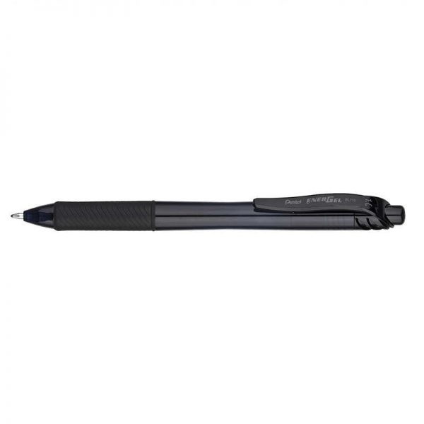PENTEL OF AMERICA PENTEL ENERGEL-X RETRACTABLE BLACK LIQUID GEL PEN BOLD POINT 1.0MM PENBL110A