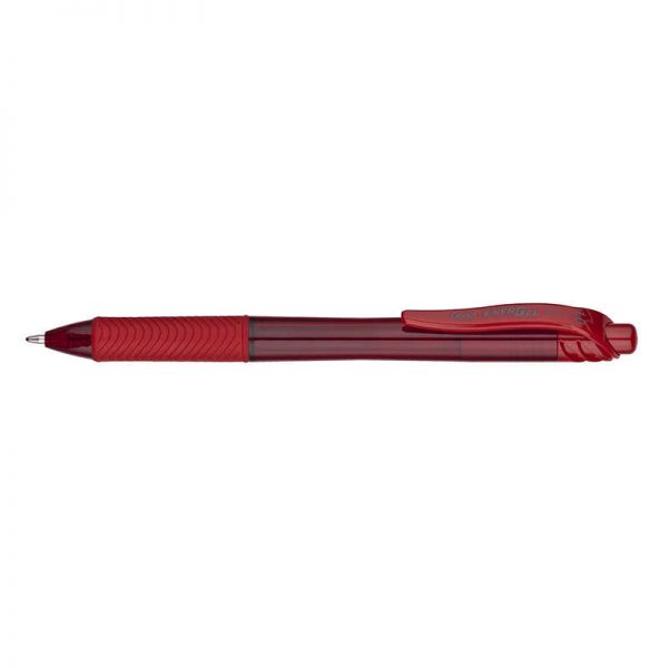 PENTEL OF AMERICA PENTEL ENERGEL-X RETRACTABLE RED LIQUID GEL PEN BOLD POINT 1.0MM PENBL110B