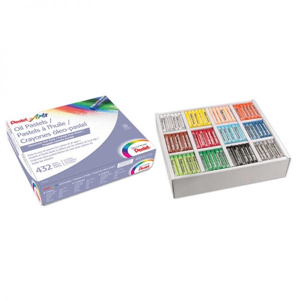 PENTEL OF AMERICA PENTEL OIL PASTEL CLASS PACK 432CT PENPHN12CP