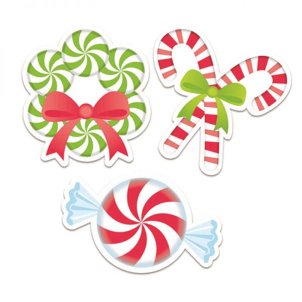 CREATIVE TEACHING PRESS PEPPERMINT CANDIES 6IN CUT OUTS DESIGNER CTP6415
