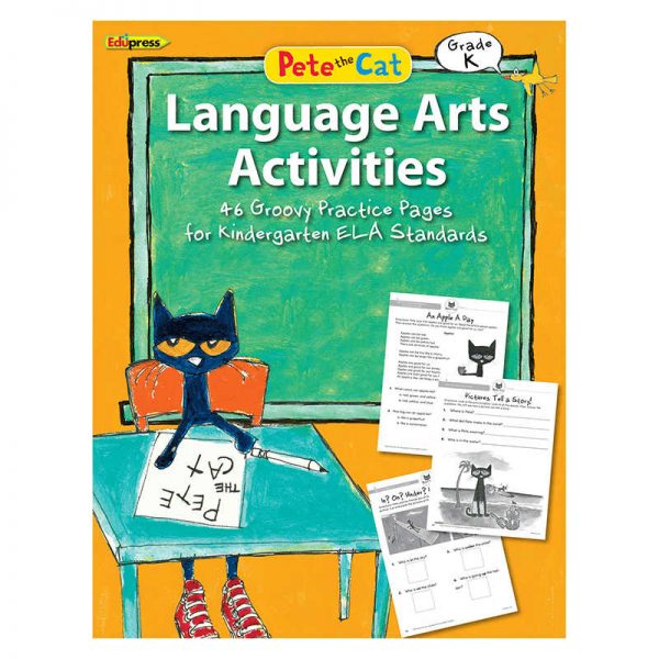 TEACHER CREATED RESOURCES PETE THE CAT LANGUAGE ARTS WORKBOOK GRADE K EP-3513