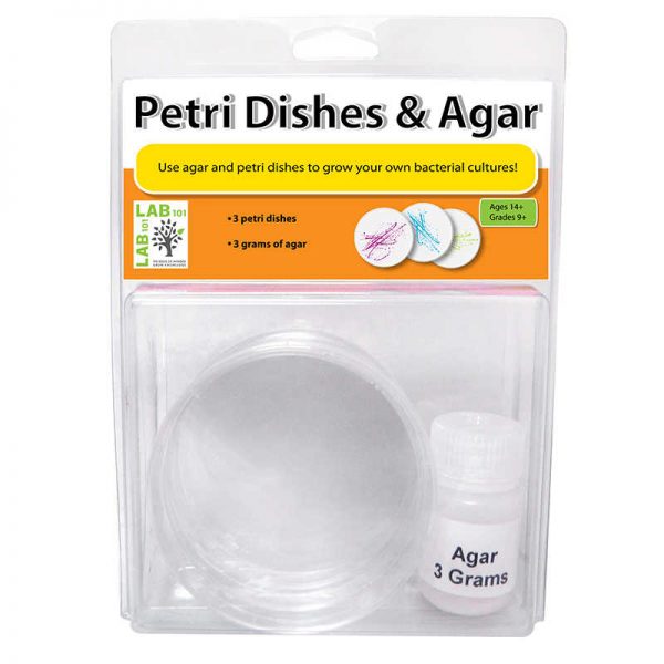 AMERICAN EDUCATIONAL PROD PETRI DISHES & AGAR SET OF 3 AEP7CH001CRT
