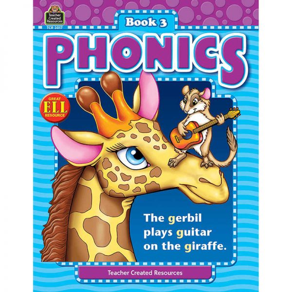 TEACHER CREATED RESOURCES PHONICS BOOK 3 TCR3017