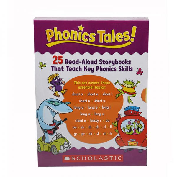 SCHOLASTIC TEACHING RESOURCES PHONICS TALES 25 READ ALOUD STORYBOOKS TEACH PHONIC SKILLS SC-506771
