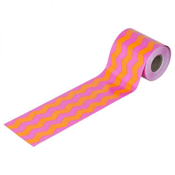 CARSON DELLOSA PINK ORANGE CHEVRON STRGHT BORDERS CD-108218