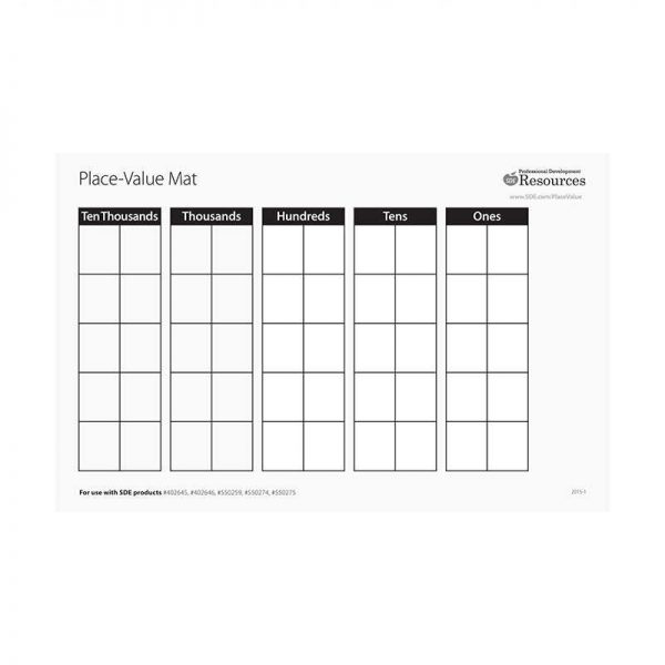 ESSENTIAL LEARNING PRODUCTS PLACE VALUE MATS 10 PK ELP133034