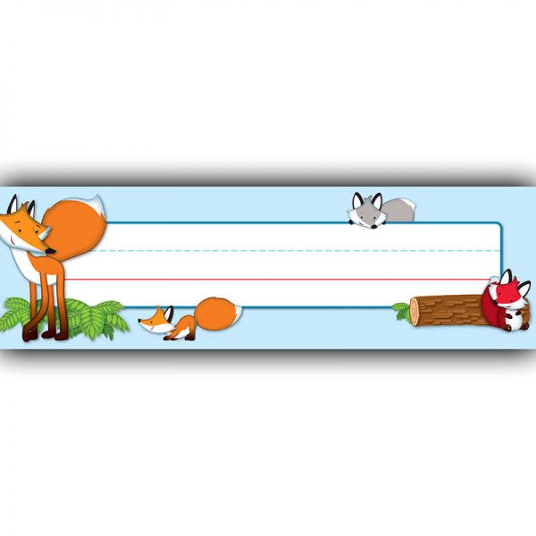 CARSON DELLOSA PLAYFUL FOXES NAME PLATES CD-122122