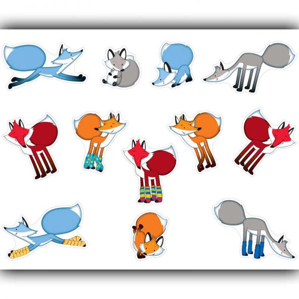 CARSON DELLOSA PLAYFUL FOXES STICKERS CD-168178