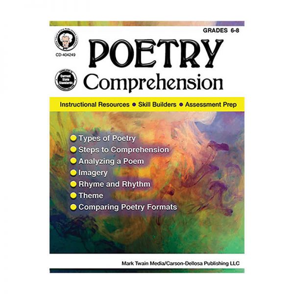 CARSON DELLOSA POETRY COMPREHENSION GRADE 6-8 CD-404249