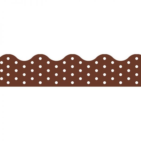 TREND ENTERPRISES INC. POLKA DOTS CHOCOLATE TERRIFIC TRIMMERS T-92668