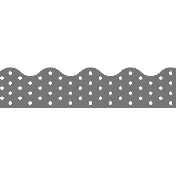 TREND ENTERPRISES INC. POLKA DOTS GRAY TERRIFIC TRIMMERS T-92670