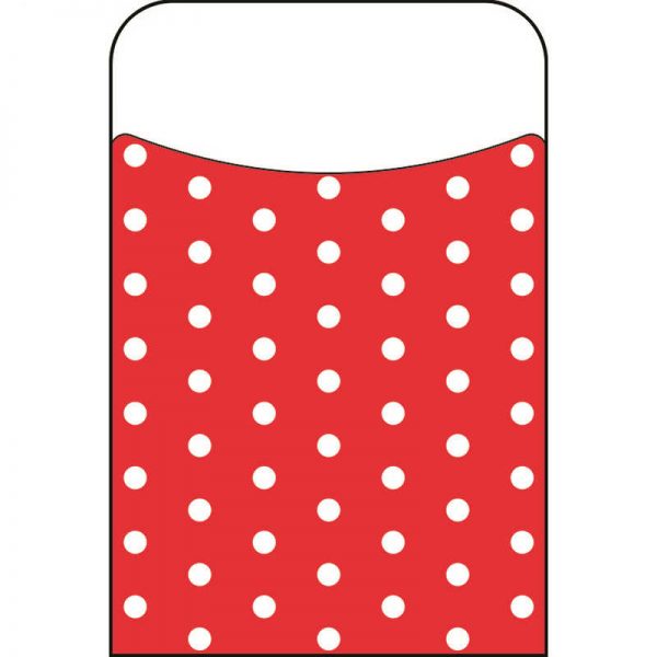 TREND ENTERPRISES INC. POLKA DOTS RED TERRIFIC POCKETS T-77046