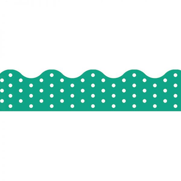 TREND ENTERPRISES INC. POLKA DOTS TEAL TERRIFIC TRIMMERS T-92665