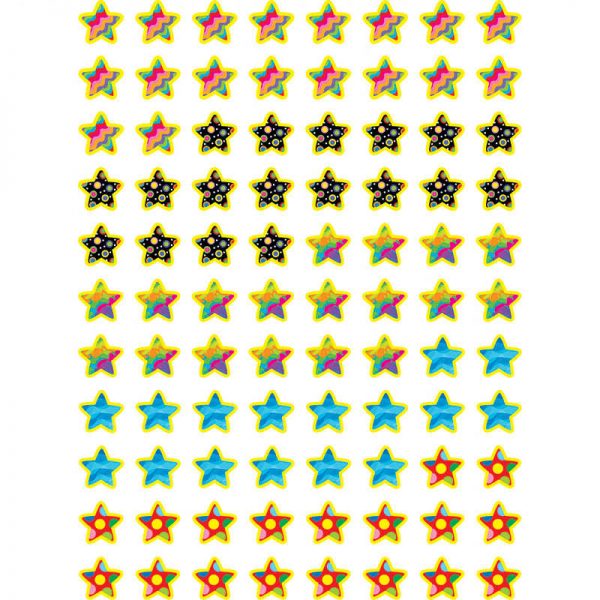 CREATIVE TEACHING PRESS POPPIN PATTERNS STARS HOT SPOTS STICKERS CTP7154