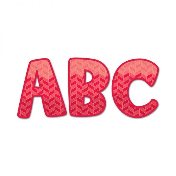 CREATIVE TEACHING PRESS POPPY RED 2IN UC LETTER STICKERS PAINT CTP2080