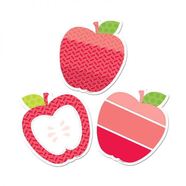 CREATIVE TEACHING PRESS POPPY RED APPLES 6IN DESIGNER CUT OUTS - PAINT CTP6493