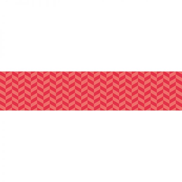 CREATIVE TEACHING PRESS POPPY RED HERRINGBONE BORDER CTP6822