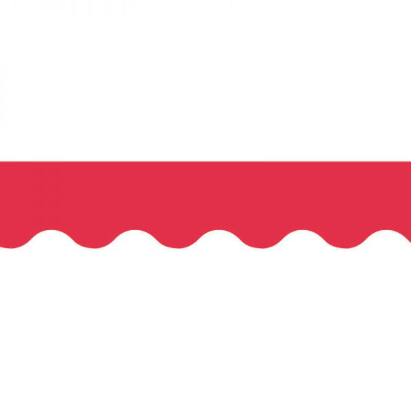CREATIVE TEACHING PRESS POPPY RED WAVY BORDER CTP6796