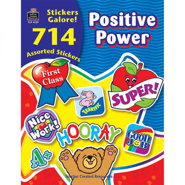 TEACHER CREATED RESOURCES POSITIVE POWER STICKER BOOK 714PK TCR4225
