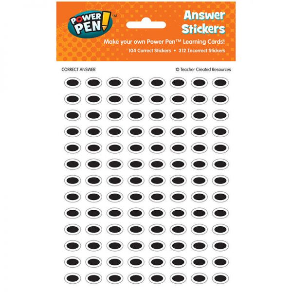 TEACHER CREATED RESOURCES POWER PEN ANSWER STICKERS TCR6168