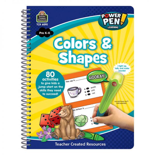 TEACHER CREATED RESOURCES POWER PEN LEARNING BOOK COLORS AND SHAPES TCR6895