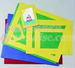PACON CORPORATION Pre-Cut Mat Frames, 60 Assorted Colors & Sizes PAC72550
