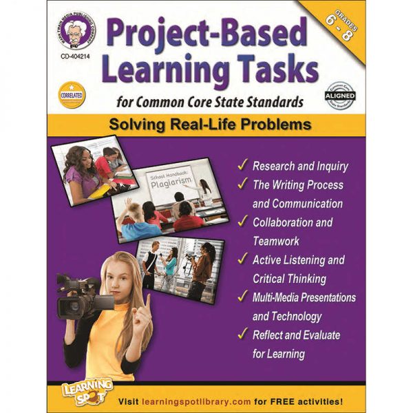 CARSON DELLOSA PROJECT BASED LEARNING TASKS FOR CCSS BOOK GRADE 6-8 CD-404214