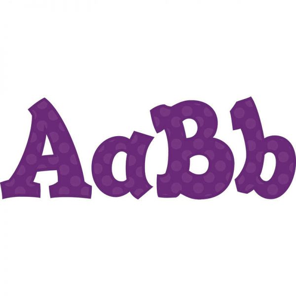 TEACHER CREATED RESOURCES PURPLE 5IN SASSY FONT TCR75268