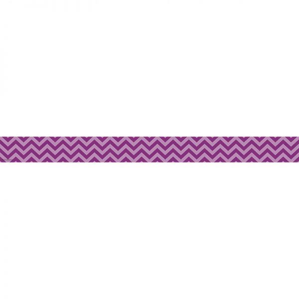 TEACHER CREATED RESOURCES PURPLE CHEVRON STRAIGHT BORDER TRIM TCR5540