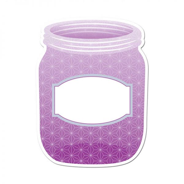 CREATIVE TEACHING PRESS PURPLE MASON JAR 6IN DESIGNER CUT OUTS - PAINT CTP6499