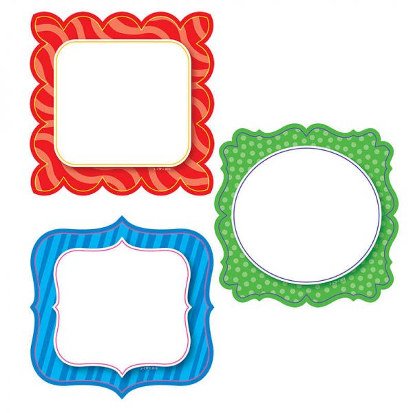 CREATIVE TEACHING PRESS RAINBOW CLASSY CARDS 6IN DESIGNER CUT OUTS CTP6487