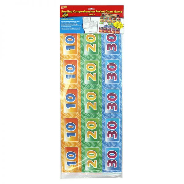 EDUPRESS READ COMP POCKET CHART GAME GRADE 3 EP-2551