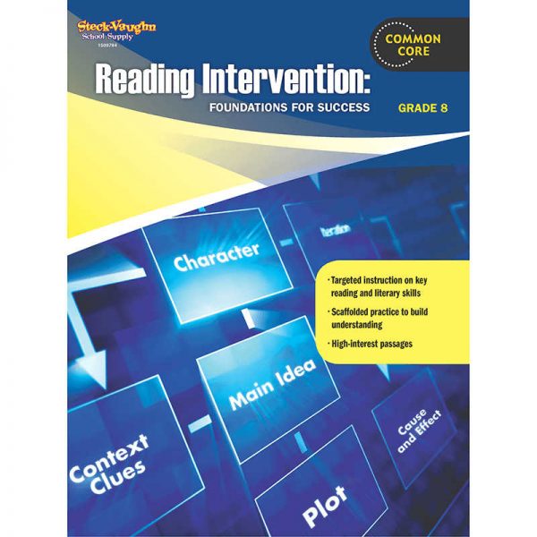HOUGHTON MIFFLIN HARCOURT READING INTERVENTION GRADE 8 FOUNDATIONS FOR SUCCESS SV-9780547898384