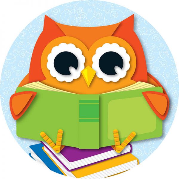 CARSON DELLOSA READING OWL TWO SIDED DECORATIONS CD-188049
